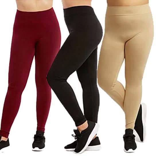 3-Pack: Plus Size Women's Casual Ultra-Soft Workout Yoga Leggings by DailySale