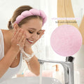 3-Pack: Puffy Terry Towel Cloth Fabric Sponge Face Wash Head Band by DailySale