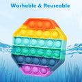 3-Pack: Rainbow Bubble Popper Anti-Stress Fidget Toy by DailySale