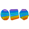 3-Pack: Rainbow Bubble Popper Anti-Stress Fidget Toy by DailySale