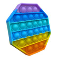 3-Pack: Rainbow Bubble Popper Anti-Stress Fidget Toy by DailySale