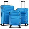 3-Pack: Softside Travel Luggage Set with TSA Lock by DailySale