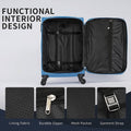 3-Pack: Softside Travel Luggage Set with TSA Lock by DailySale