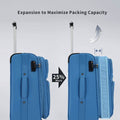 3-Pack: Softside Travel Luggage Set with TSA Lock by DailySale
