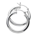 3-Pack: Sterling Silver Hoop Earrings by DailySale