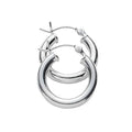 3-Pack: Sterling Silver Hoop Earrings by DailySale
