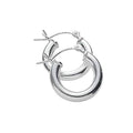 3-Pack: Sterling Silver Hoop Earrings by DailySale