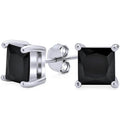3-Pack: Sterling Silver Princess Cut Studs by DailySale