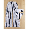 3-Pack: Tie Dye Bandeau Bikini Swimsuit & Cover Up Pants by DailySale