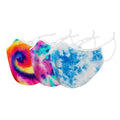 3-Pack: Tie Dyed Double Layer Reusable Face Mask with Adjustable Loop by DailySale