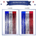 3-Pack: Tinsel Foil Fringe Curtains