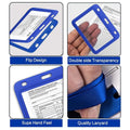 3-Pack: Waterproof Hard Case CDC Vaccination Card Holder With Lanyards by DailySale