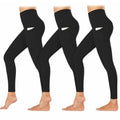 3-Pack: Women's Active Athletic Leggings with Side Pockets by DailySale