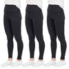 3-Pack: Women's Active Athletic Performance Leggings
