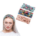 3-Pack: Women's Boho Floral Style Criss Cross Headband by DailySale