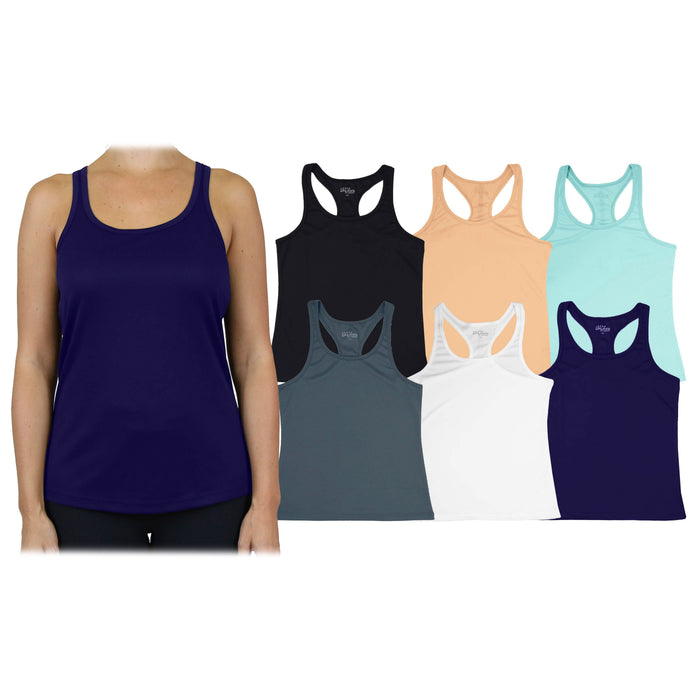 3-Pack: Women's Moisture Wicking Racerback Tank by DailySale