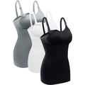 3-Pack: Womens Nursing Tank Tops Built in Bra for Breastfeeding by DailySale