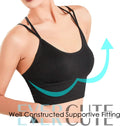 3-Pack: Women's Padded Spaghetti Strap Crisscross Bra by DailySale