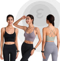 3-Pack: Women's Padded Spaghetti Strap Crisscross Bra by DailySale