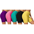 3-Pack: Women's Ruched High-Waist Shorts by DailySale