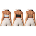 3-Pack: Women's Seamless Strapless Bandeau Crop Tube Top Bra Bralettes by DailySale