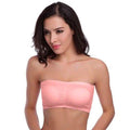 3-Pack: Women's Seamless Strapless Bandeau Crop Tube Top Bra Padded Bralettes by DailySale