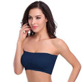 3-Pack: Women's Seamless Strapless Bandeau Crop Tube Top Bra Padded Bralettes by DailySale