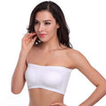 3-Pack: Women's Seamless Strapless Bandeau Crop Tube Top Bra Padded Bralettes by DailySale