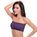 3-Pack: Women's Seamless Strapless Bandeau Crop Tube Top Bra Padded Bralettes by DailySale