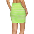 3-Pack: Women's Striped Seamless Microfiber Slim Nylon Pull-On Closure Mini Skirts by DailySale