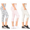 3-Pack: Women's Tummy Control Capri Leggings With Pockets by DailySale