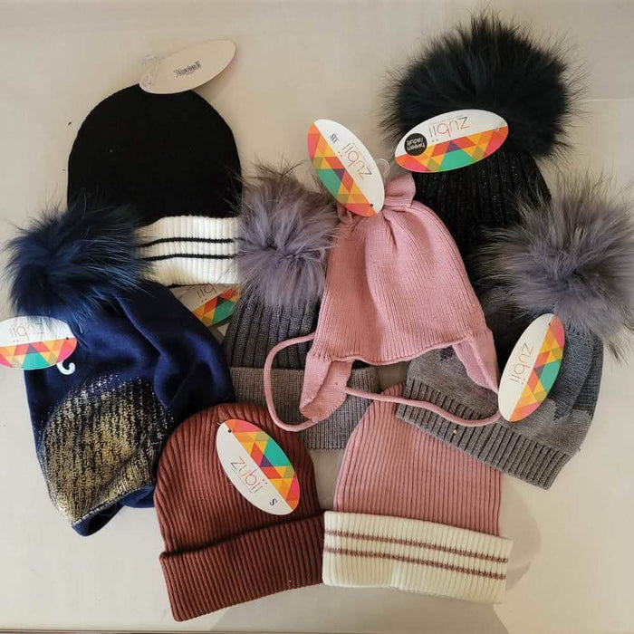 3-Pack: Zubii Kids Winter Stretch Knit Beanie Hats by DailySale