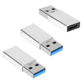 3-Packs: USB Type-C Male to USB A 3.0 OTG Male Port Converter by DailySale