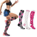 3-Pair: Breast Cancer Awareness Knee High Compression Socks by DailySale