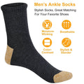 3-Pair: Men's Ankle Socks Compression Fit by DailySale