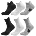 3-Pair: Men's Thick Towel Bottom Breathable Sweat-absorbent Outdoor Sports Running Socks Elite Basketball Sports Socks by DailySale