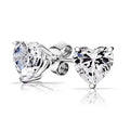3-Pair Set: 4.00 Cttw Sterling Silver Swarovski Elements Crystal Studs by DailySale