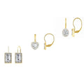 3-Pair Set: Women's Leverback Earrings by DailySale