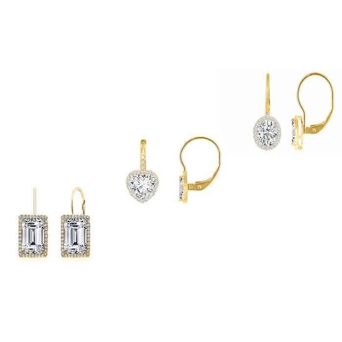 3-Pair Set: Women's Leverback Earrings by DailySale