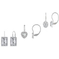 3-Pair Set: Women's Leverback Earrings by DailySale