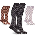 3-Pairs: Designer Inspired Knee High Compression Socks by DailySale