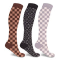 3-Pairs: Designer Inspired Knee High Compression Socks by DailySale