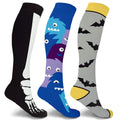 3-Pairs: Halloween Fun Knee High Compression Socks by DailySale