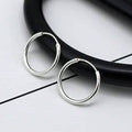 3-Pairs: Sterling Silver Small Hoop Earrings Set by DailySale