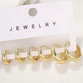 3-Pairs: Stylish and Simple Copper Earrings by DailySale