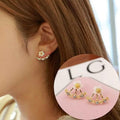 3-Pairs: Women's Crystal Flower Daisy Earrings by DailySale