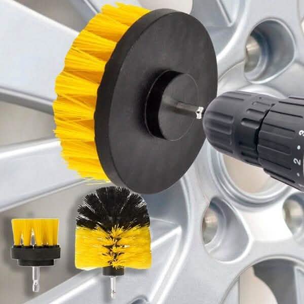 3-Piece: All Purpose Power Scrubber Drill Cleaning Brush Kit by DailySale