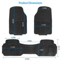 3-Piece: Automotive Floor Mats Set by DailySale