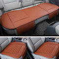 3-Piece: Breathable Bamboo PU Leather Car Seat Cover by DailySale