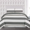 3-Piece: Cabana Stripe Reversible Hypoallergenic Duvet Set